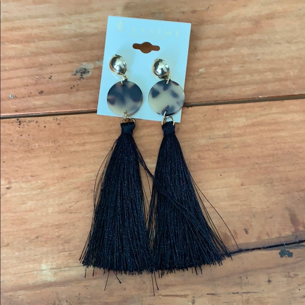 Tangly statement earrings